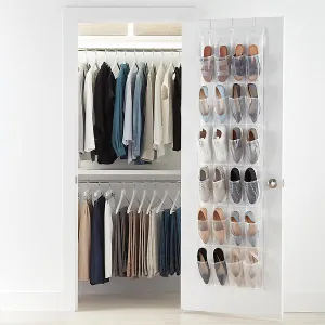 12 Pair Over Door Shoe Organiser PEVA