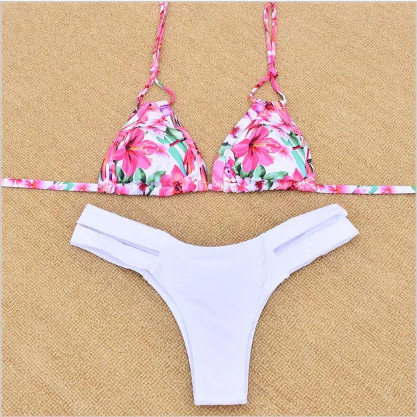 2016 Sexy Thong Bikini Newest Padded Vintage Bikini Sets Push Up Swimwear Women Retro Swimsuit Brazilian Biquini Maillot De Bain