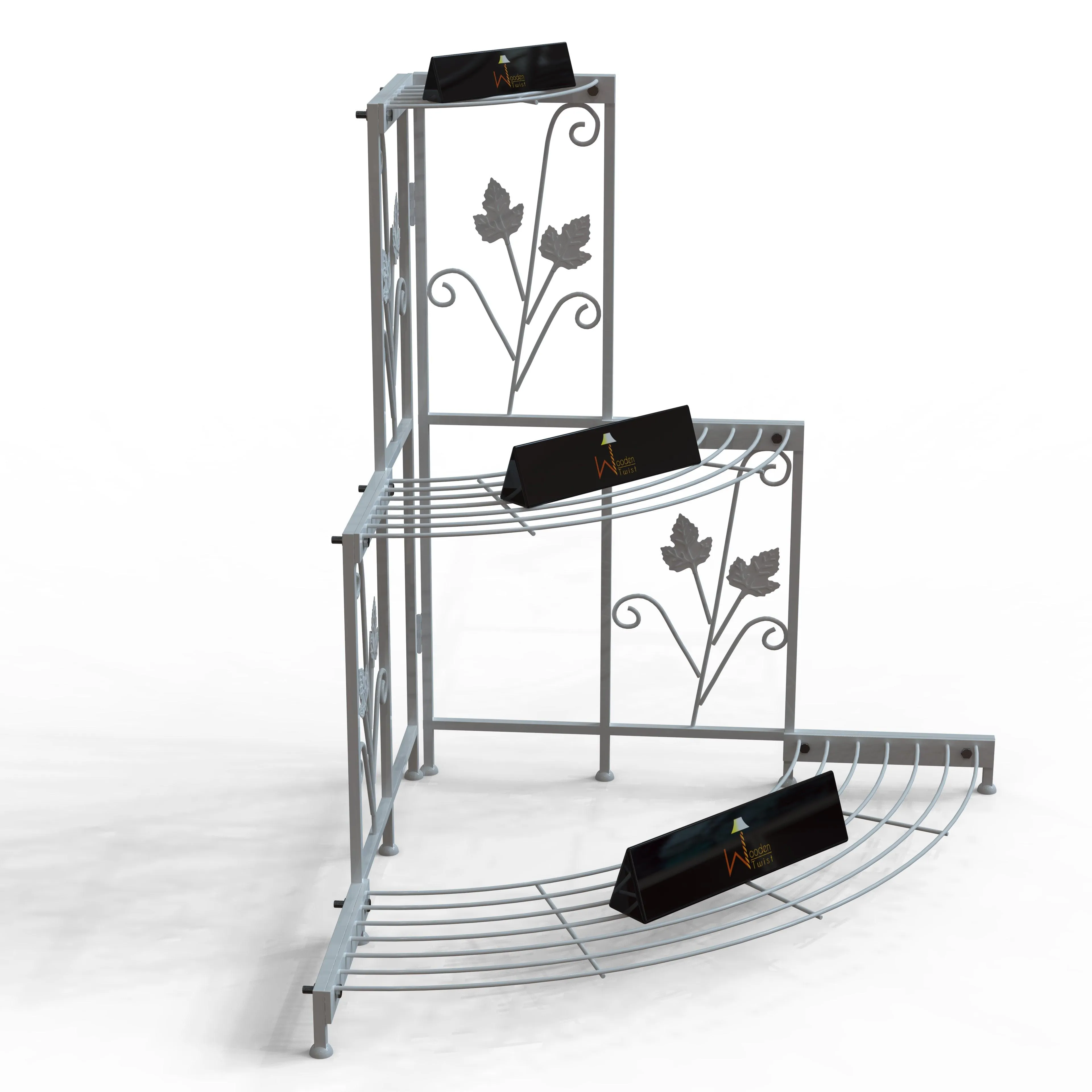 3 Tier Plant Stand Flor Corner Shelf