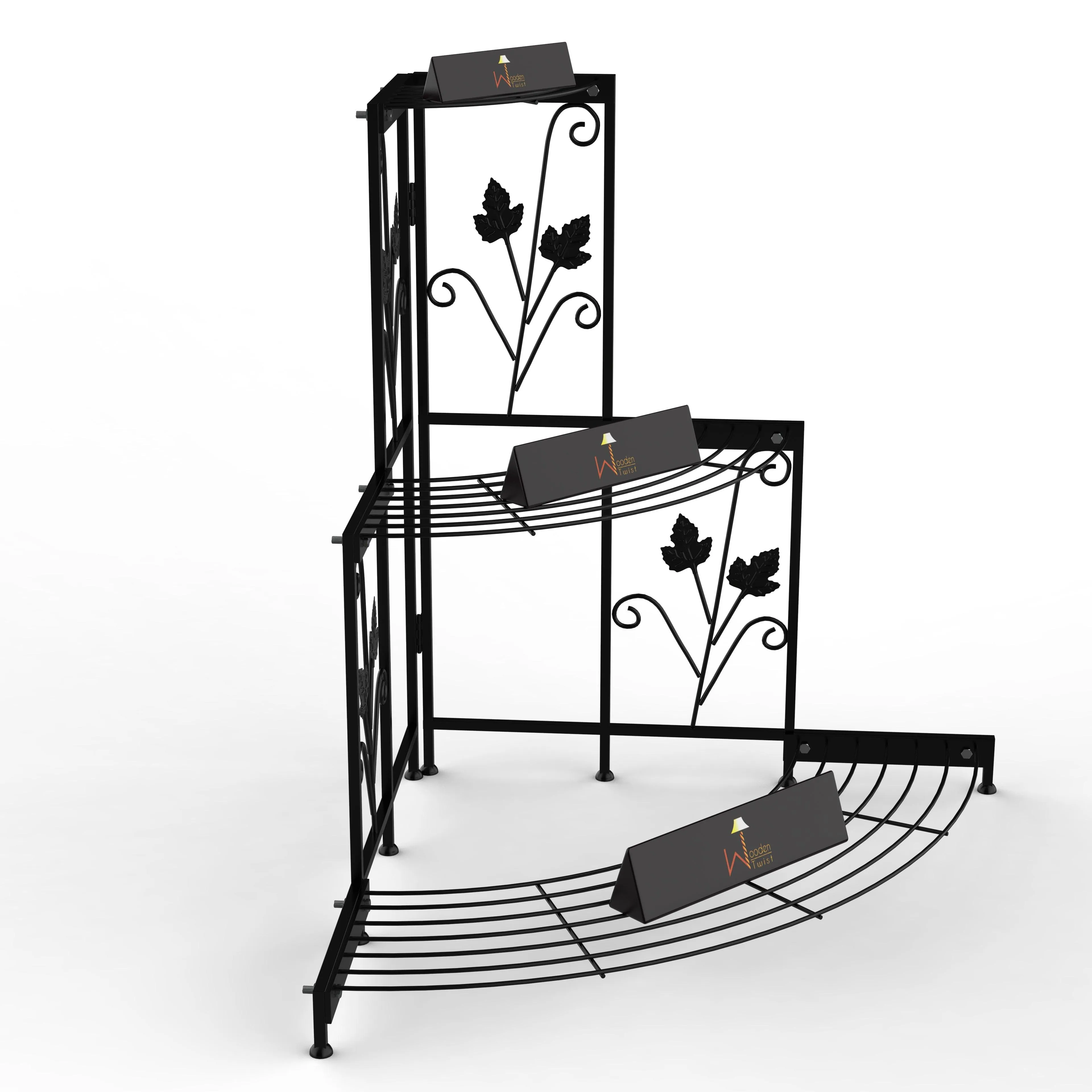 3 Tier Plant Stand Flor Corner Shelf