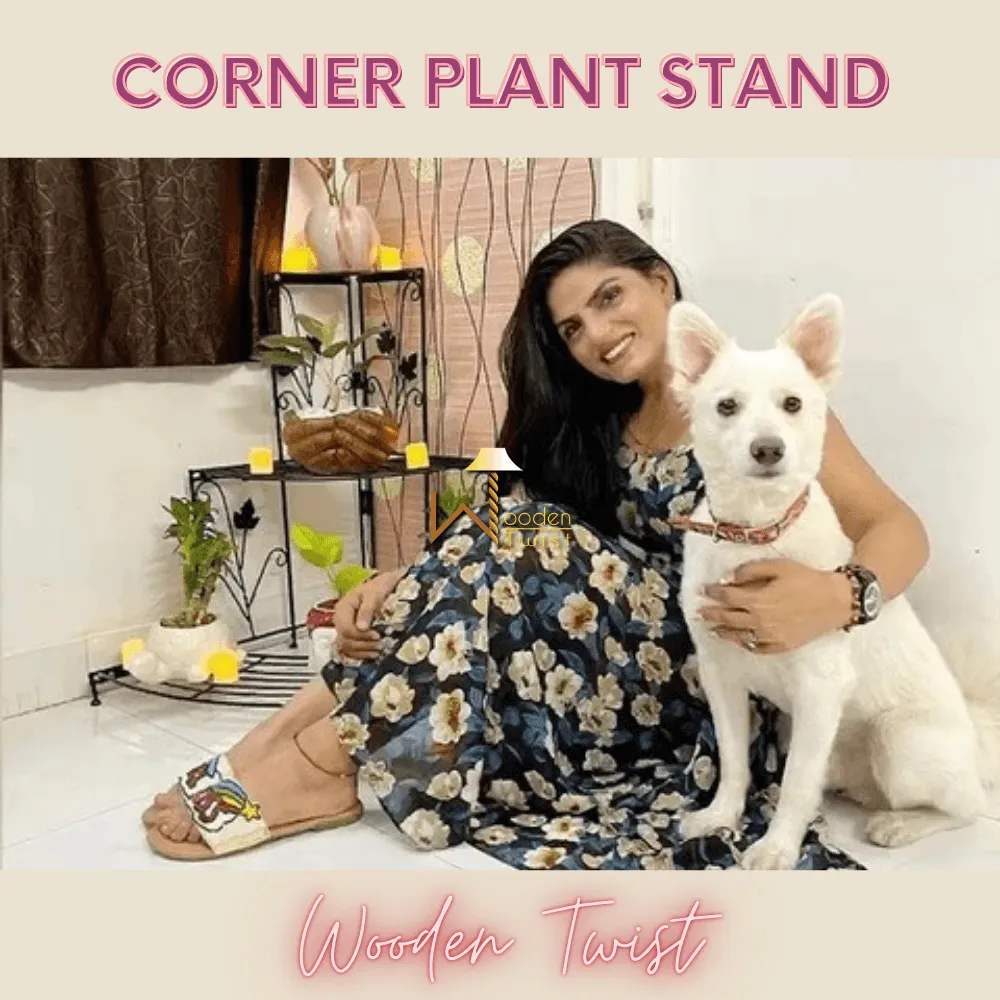 3 Tier Plant Stand Flor Corner Shelf