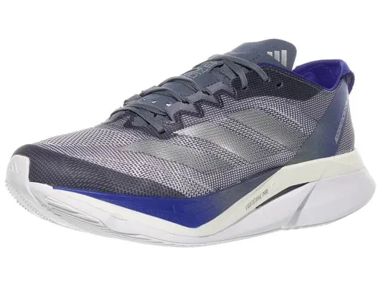 Adidas | Adizero Boston 12 | Men's | Onix/Matte Silver/Lucid Blue