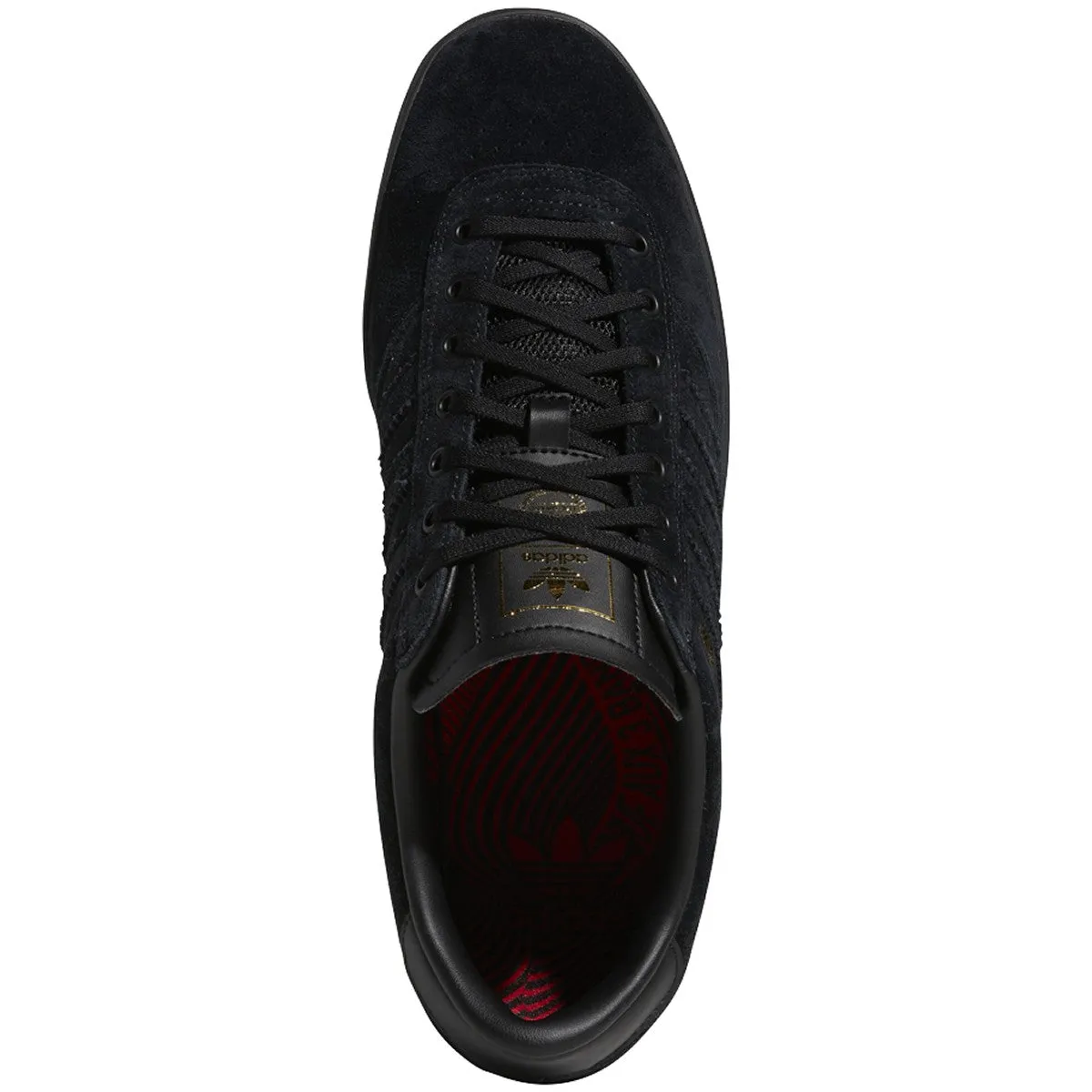 Adidas Puig Indoor Skateboard Shoe -  Black/Black/Gum