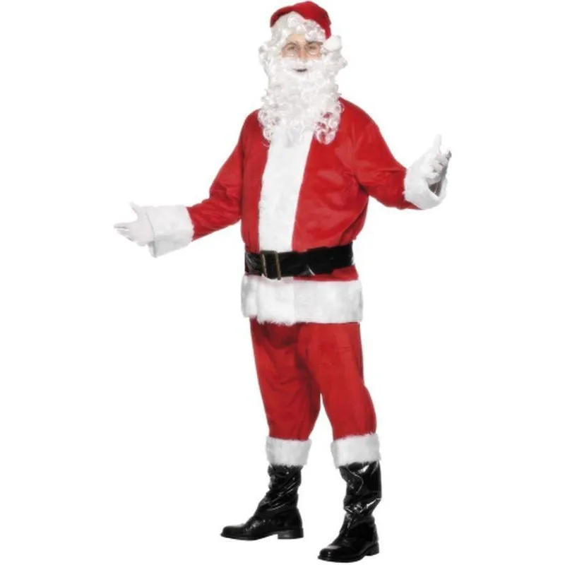 Adult Santa Costume, with Beard