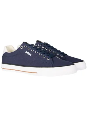 Aiden Tennis Lace Up Sneaker Navy