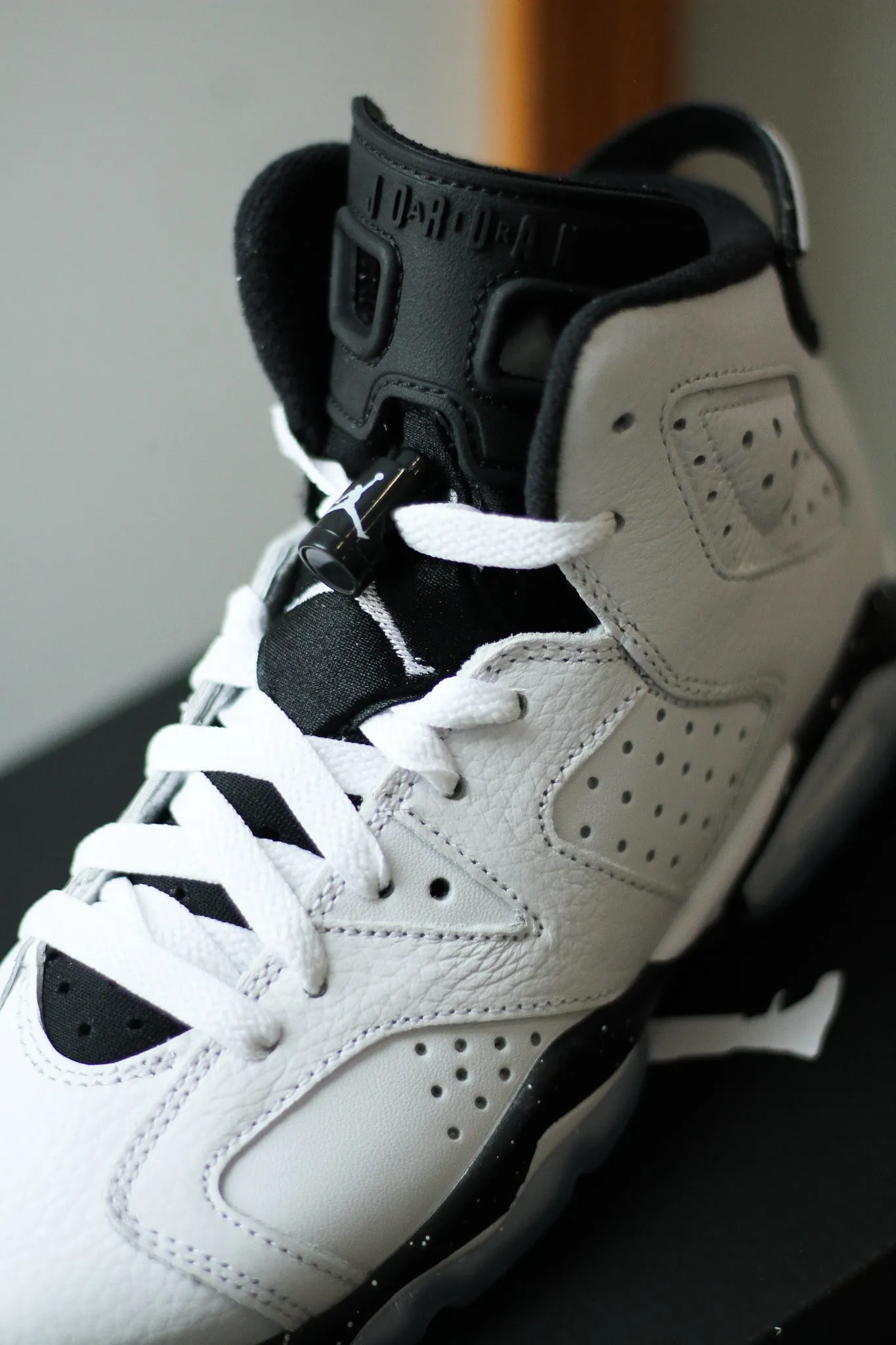 AIR JORDAN 6 RETRO (GS) "WHITE/BLACK"