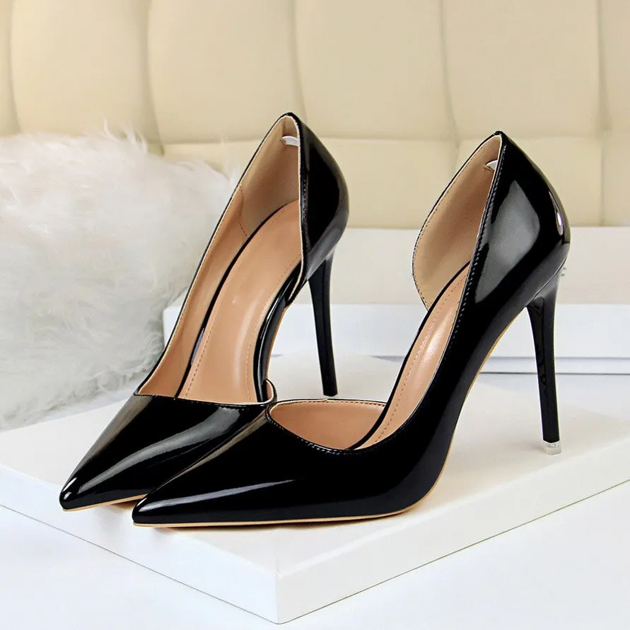 Amozae-2024 Plus Size 43 Newest Women 10.5cm High Heels Gold Pumps Female Stripper Tacons Lady Shoes High Heels Scarpins Fetish Shoes