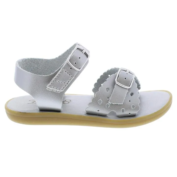 Ariel Casual Kid's Sandal - Silver Leather