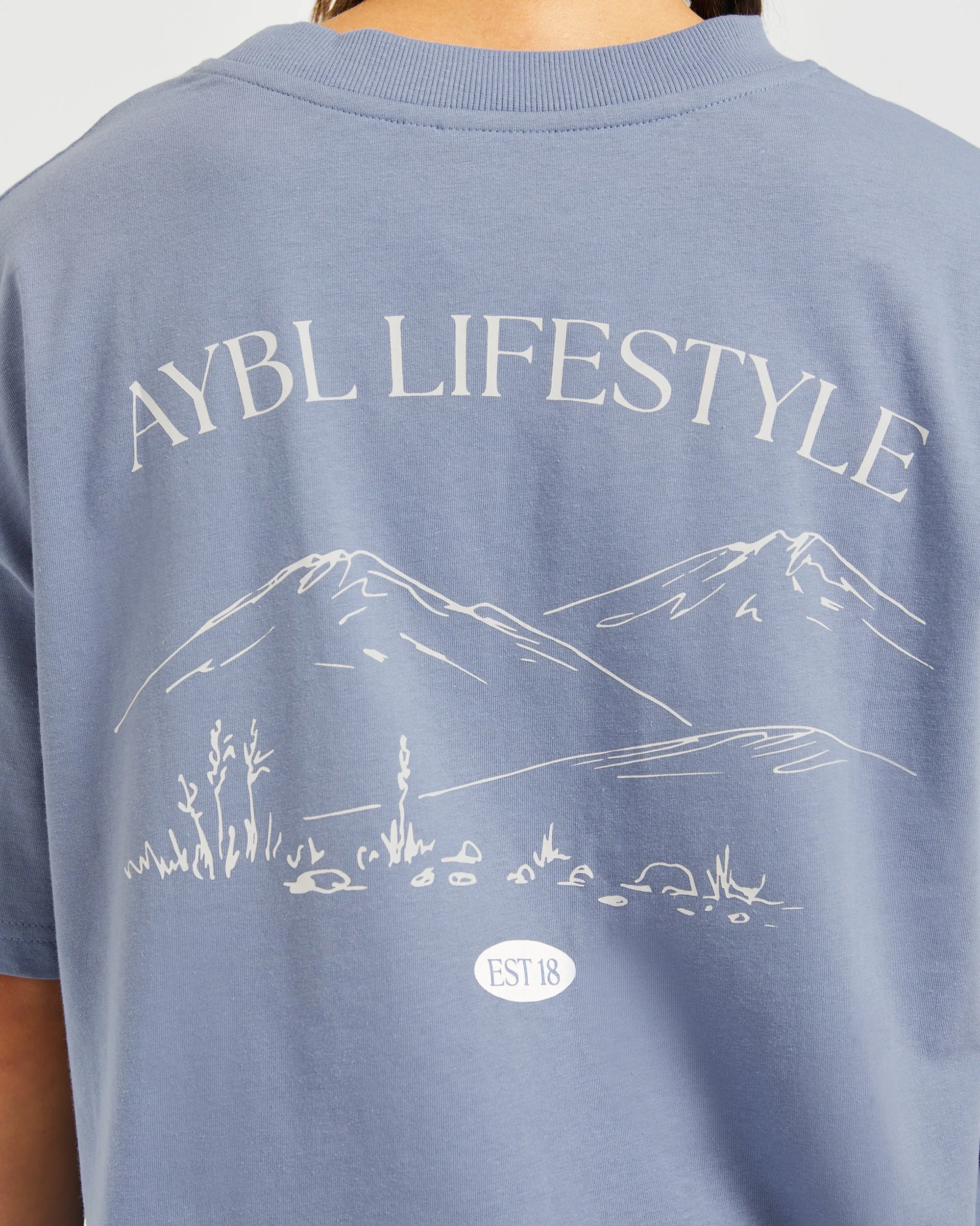 AYBL Lifestyle Oversized T Shirt - Cornflower Blue