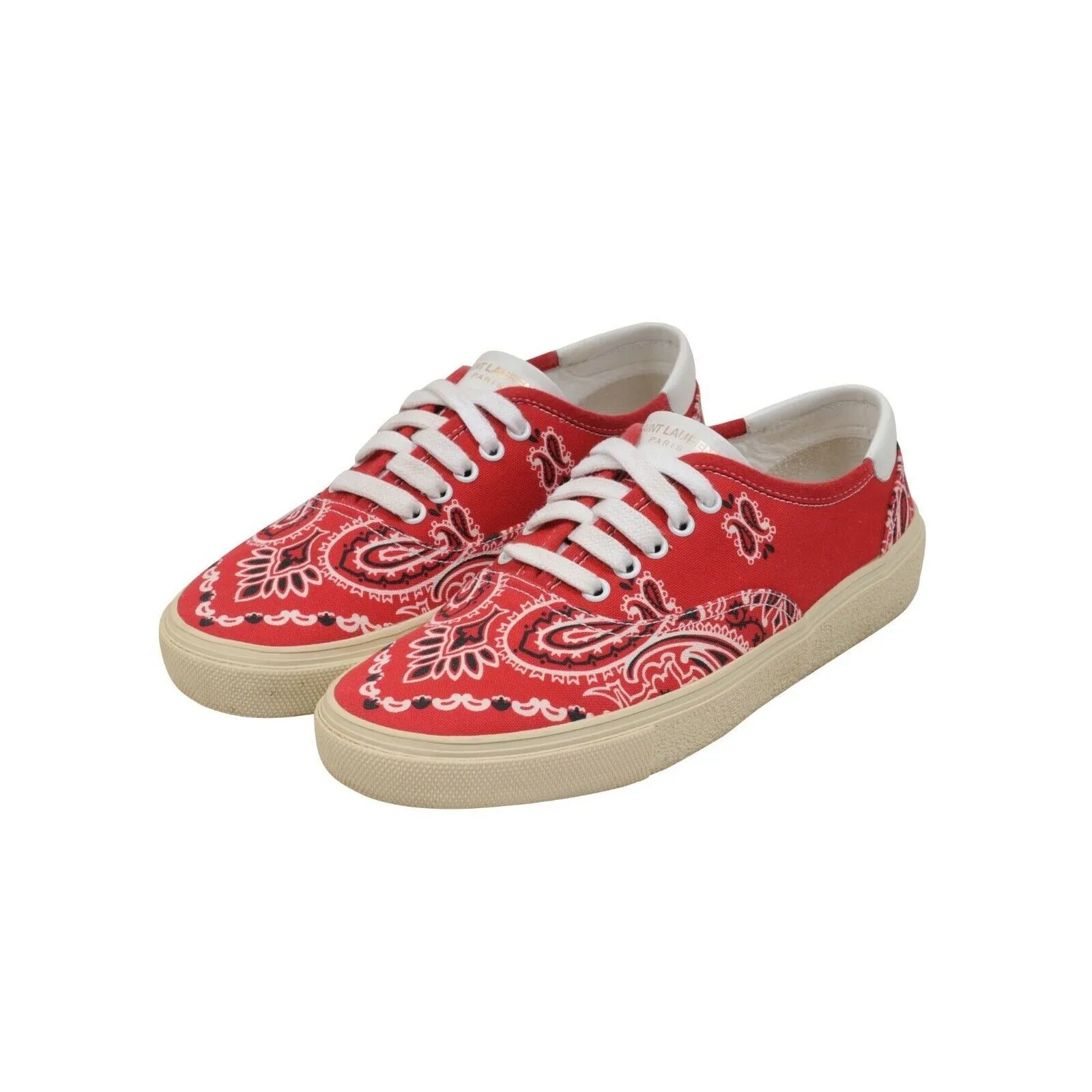 Bandana Low Top Paisley Skate Sneakers