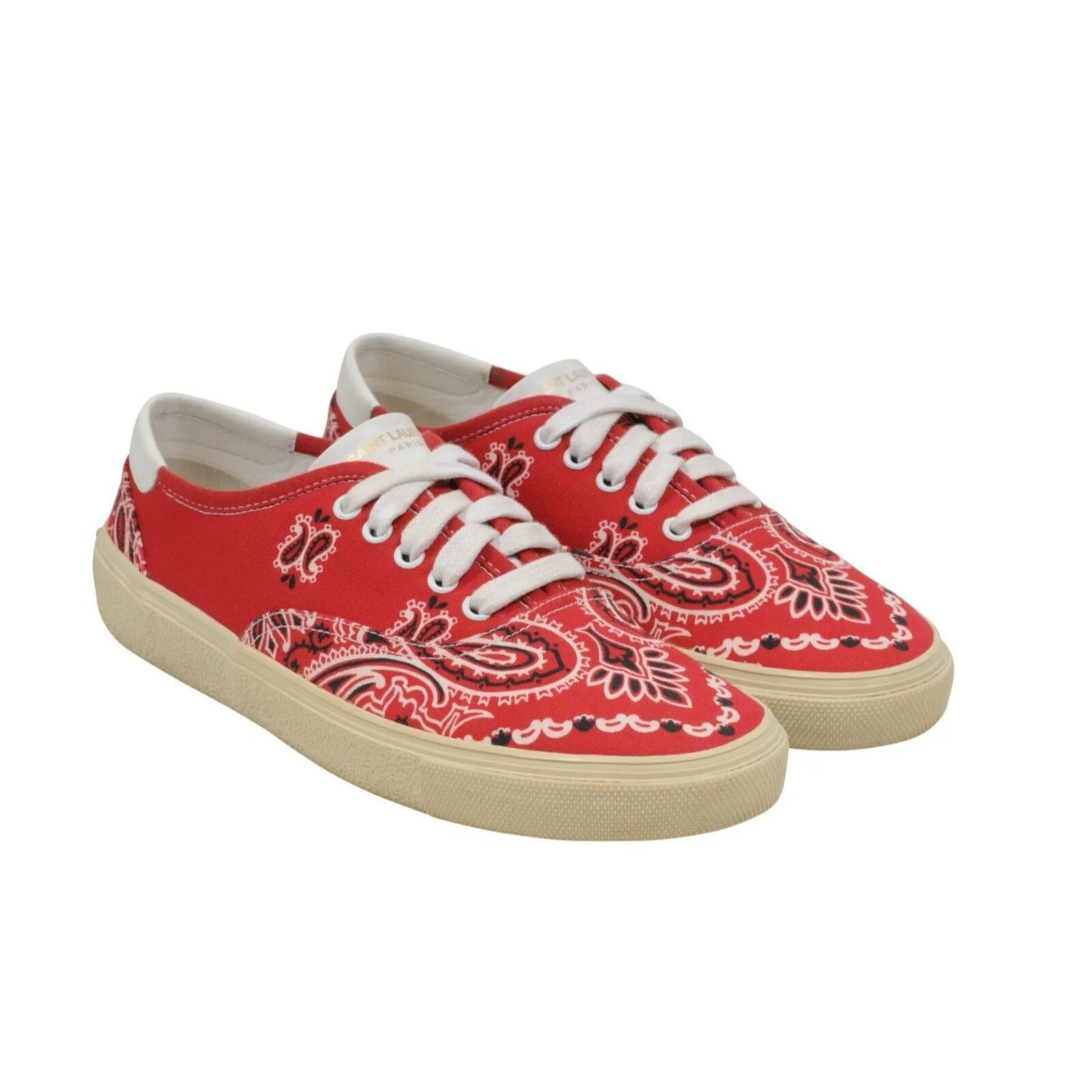 Bandana Low Top Paisley Skate Sneakers