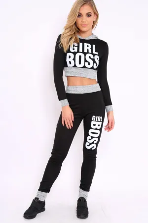 Black Girl Boss Loungewear Set - Evie