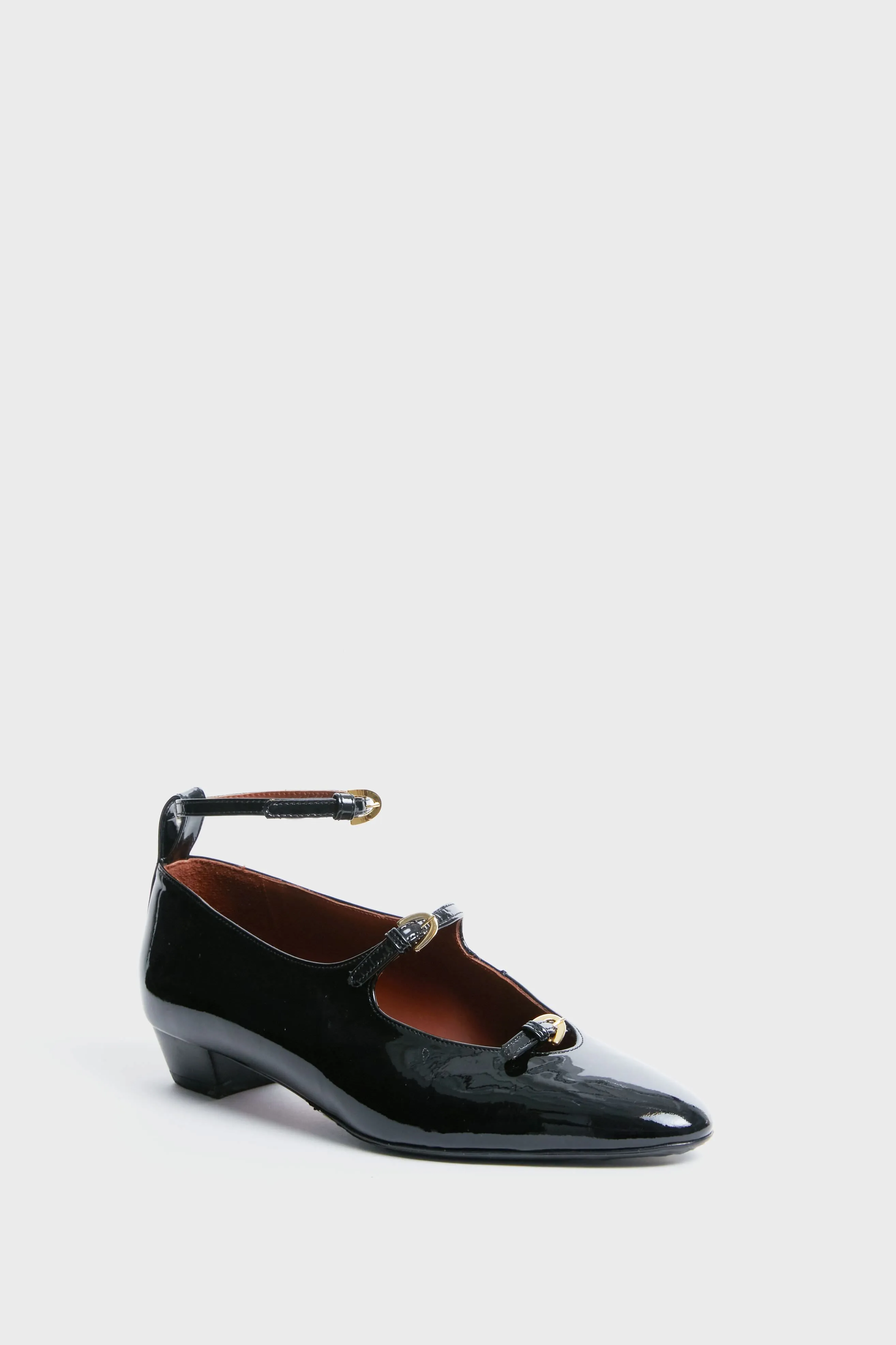 Black Patent Leather La Bambola Heels