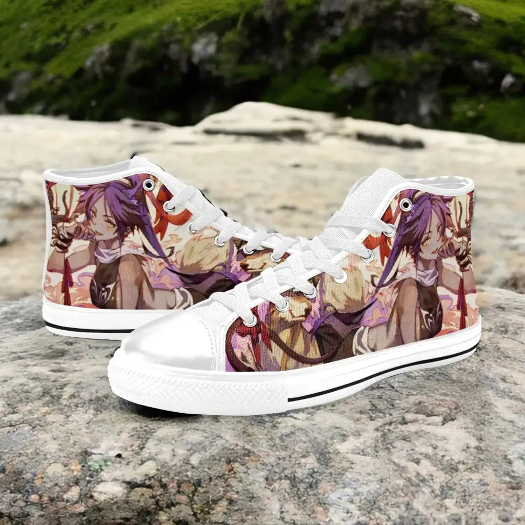 Bleach Shihouin Yoruichi Shoes High Top Sneakers for Kids and Adults