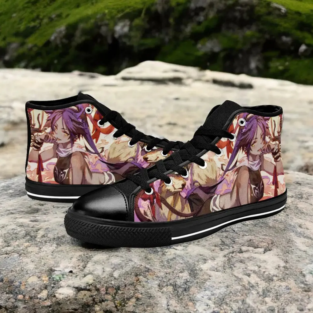 Bleach Shihouin Yoruichi Shoes High Top Sneakers for Kids and Adults