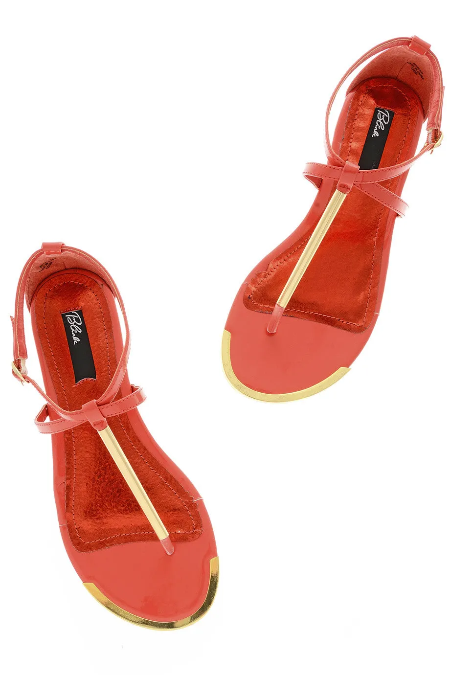 BLINK BETTY Coral Patent Sandals