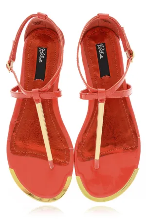 BLINK BETTY Coral Patent Sandals