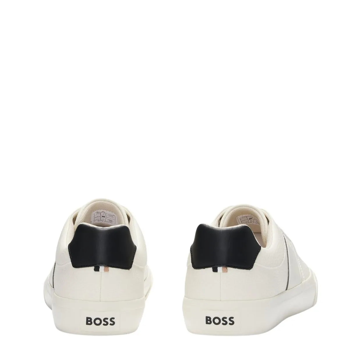 BOSS Aiden Debossed Logo Off-White Trainers