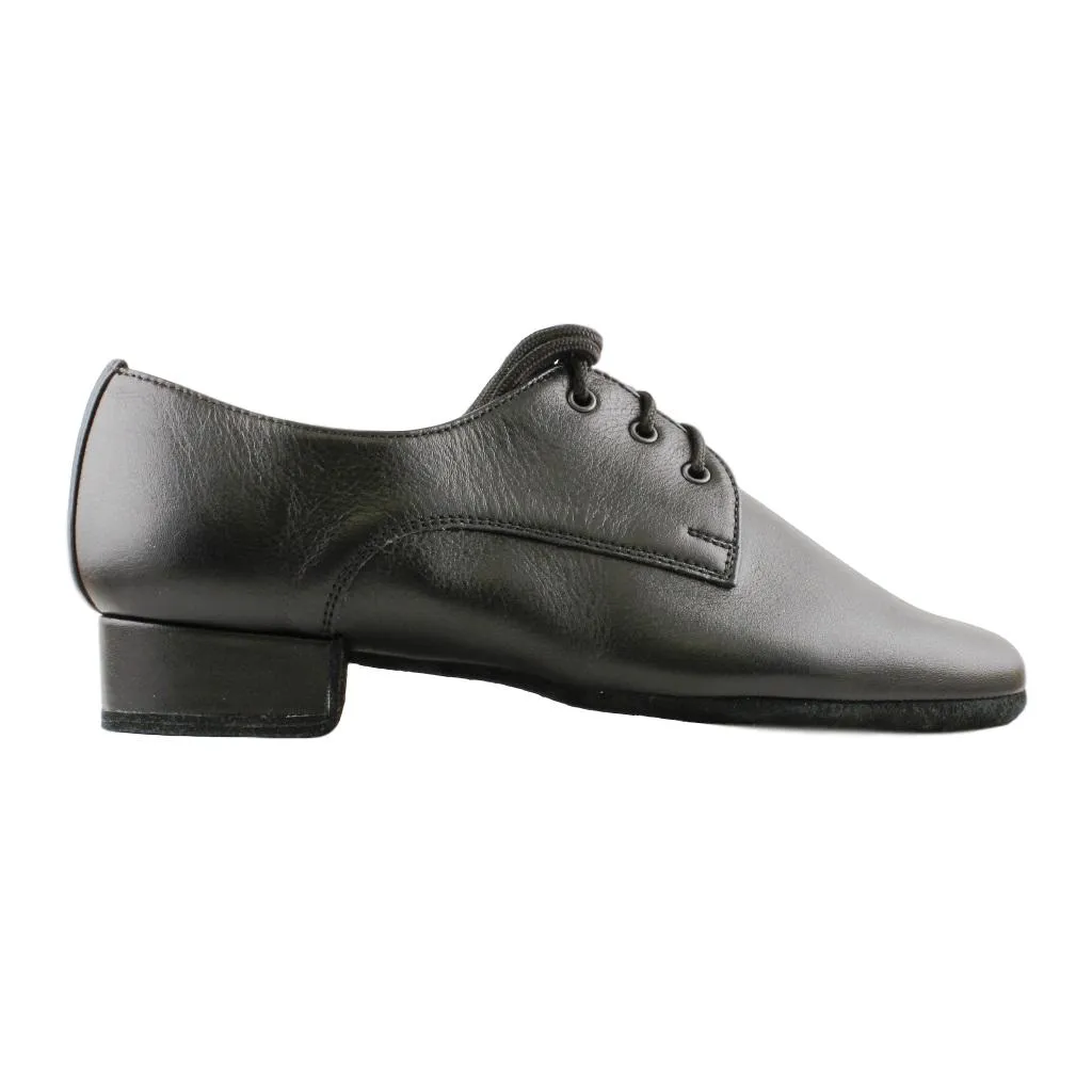 Boys' Standard Dance Shoes, 1149 Patron, Black Leather