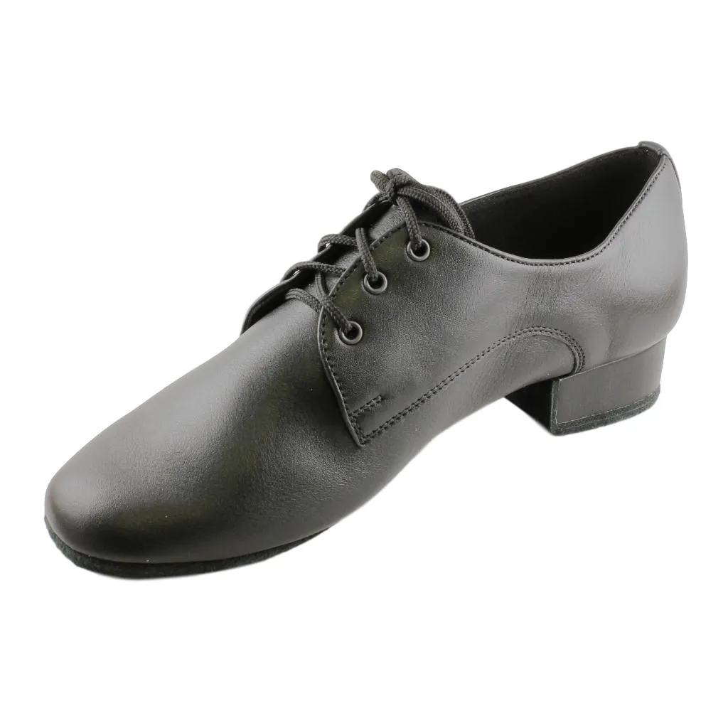 Boys' Standard Dance Shoes, 1149 Patron, Black Leather