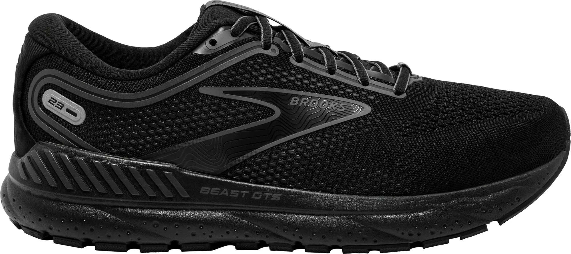 Brooks Beast GTS 23 WIDE FIT Mens Running Shoes - Black