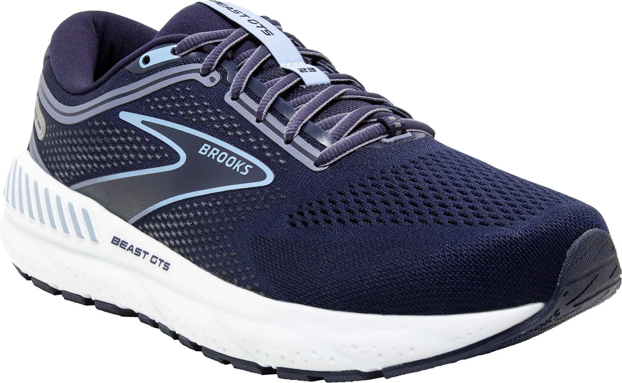 Brooks Beast GTS 23 WIDE FIT Mens Running Shoes - Navy