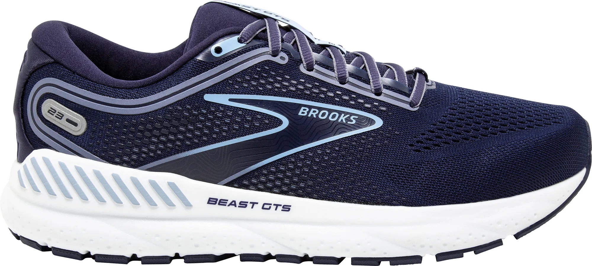 Brooks Beast GTS 23 WIDE FIT Mens Running Shoes - Navy