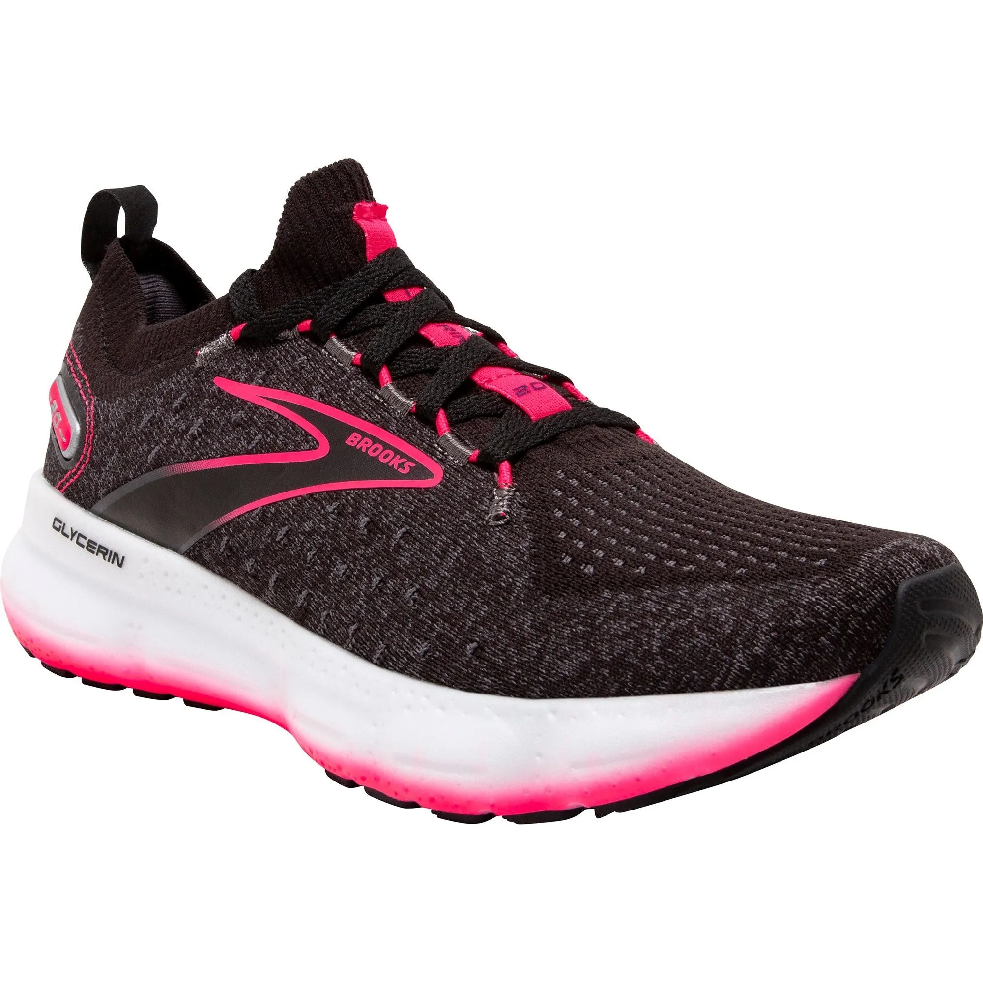 Brooks Glycerin StealthFit 20 Womens Running Shoes - Black