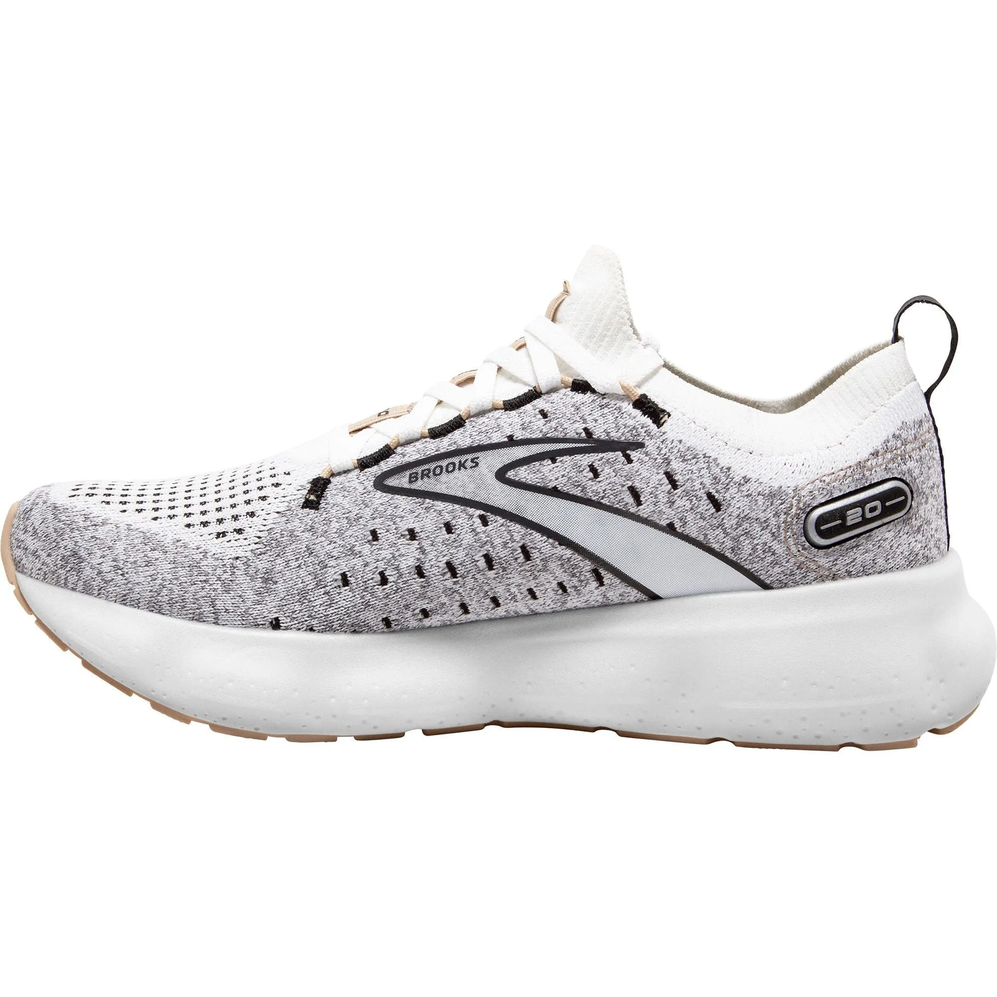 Brooks Glycerin StealthFit 20 Womens Running Shoes - White