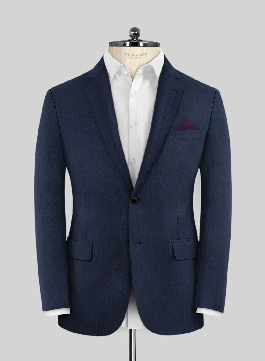 Caccioppoli Sun Dream Rogio Blue Wool Silk Suit