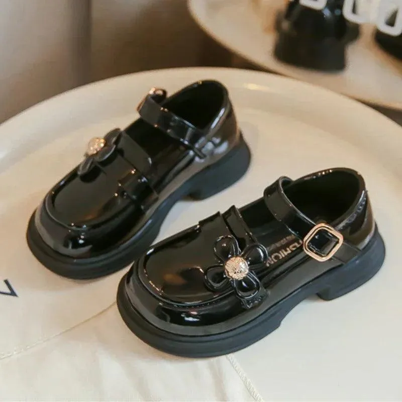 Children's Casual Shoes for Girls - Leather Glossy PU - TSS321