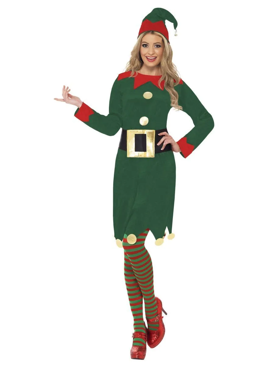 Christmas Elf Dress Costume   Hat   Belt- Buy Online Only