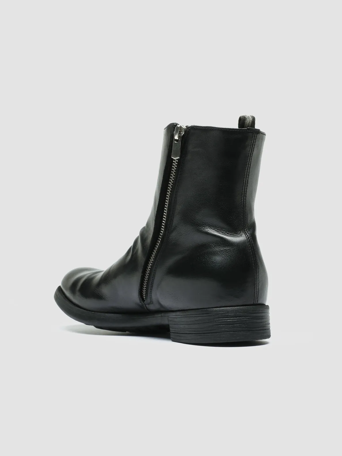 CHRONICLE 058 - Black Leather Zip Boots