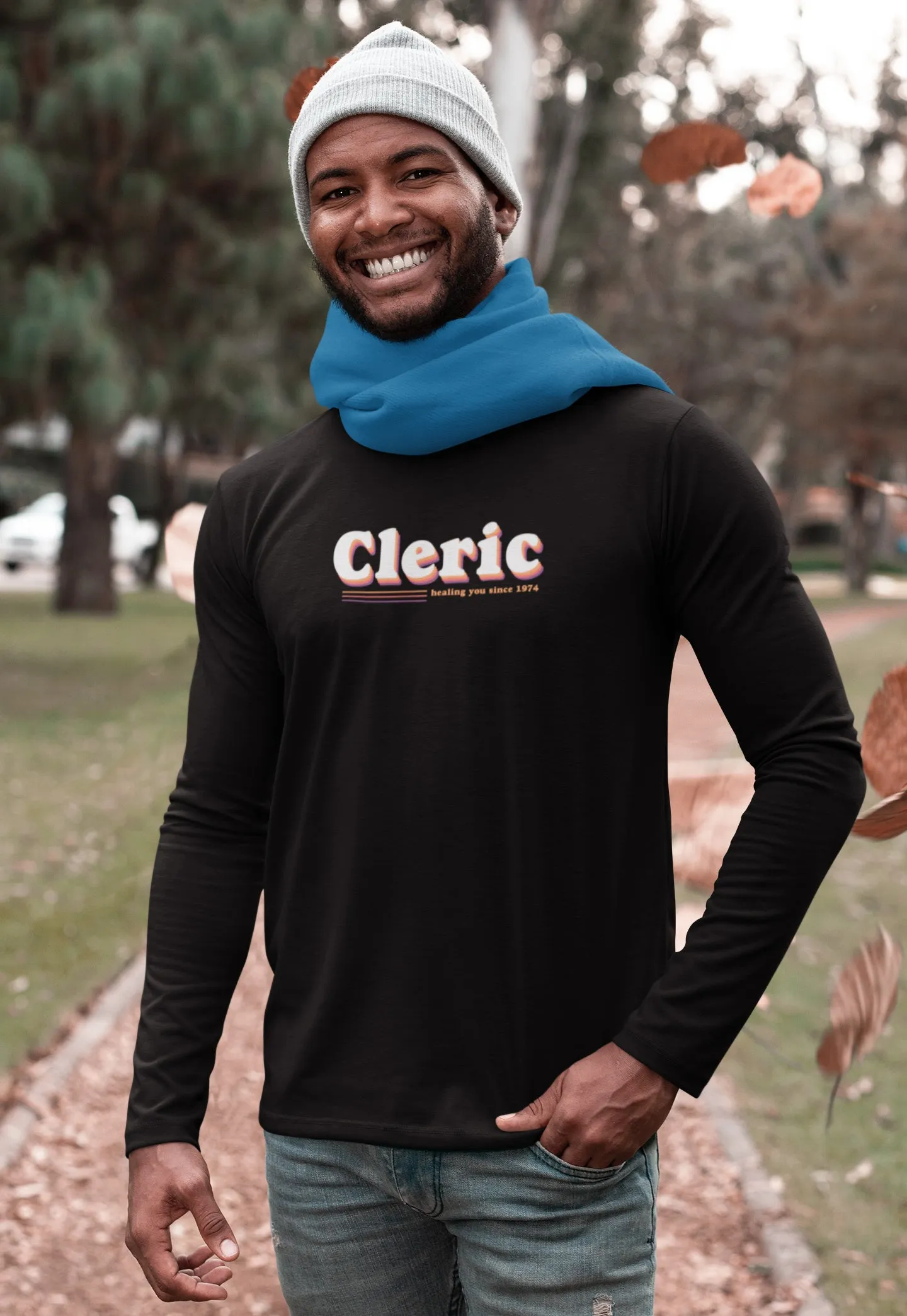 Cleric - Kicking it Old School Men's Long Sleeve