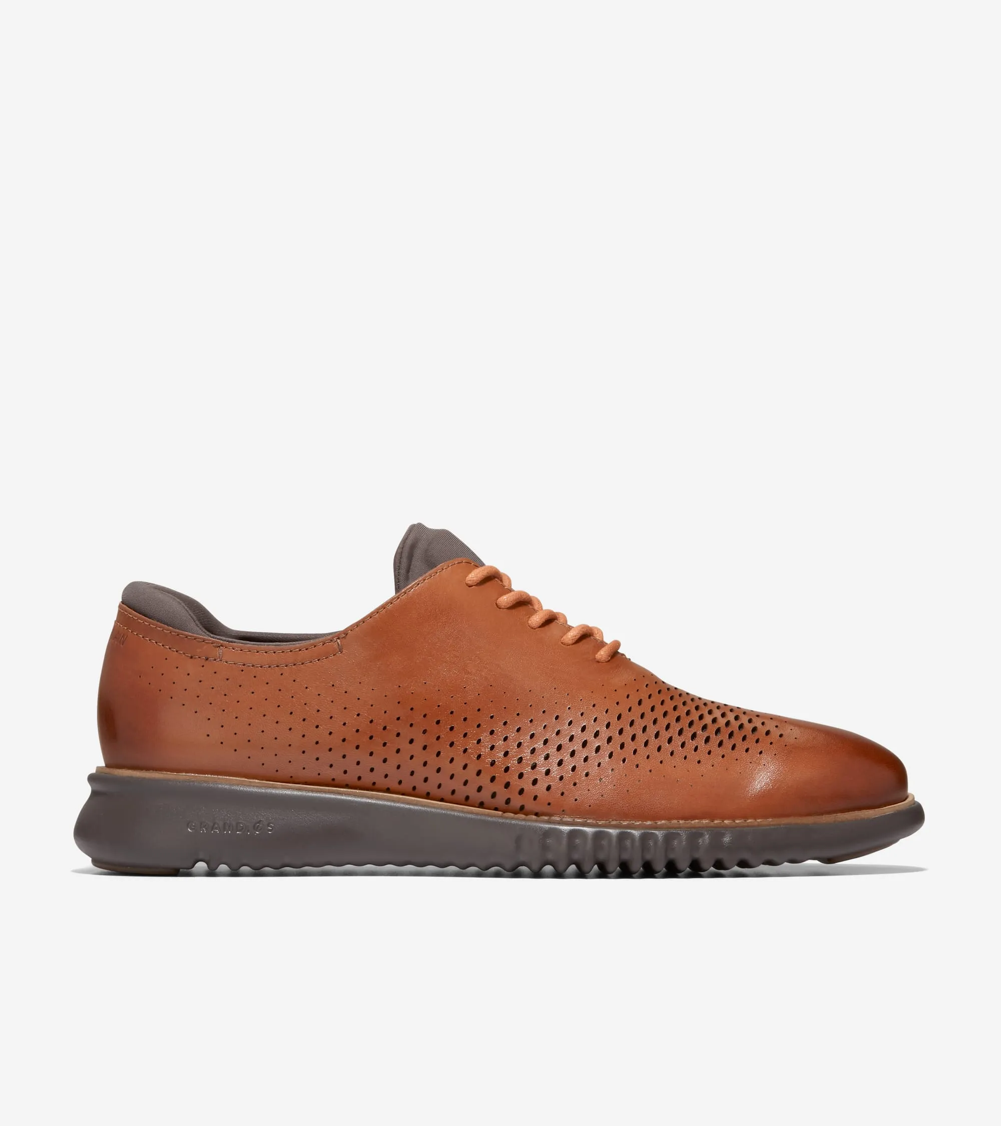 COLE HAAN 2.ZEROGRAND Laser Wingtip Oxford British Tan Java Men's