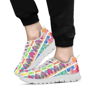 Colorful Hearts Women's Athletic Sneakers