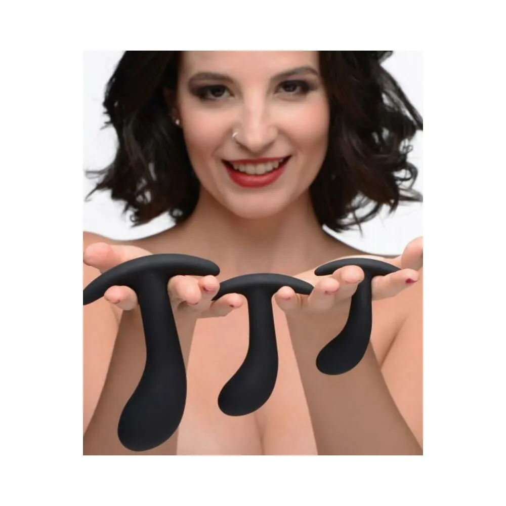 Dark Delights 3 Piece Curved Anal Trainer Set