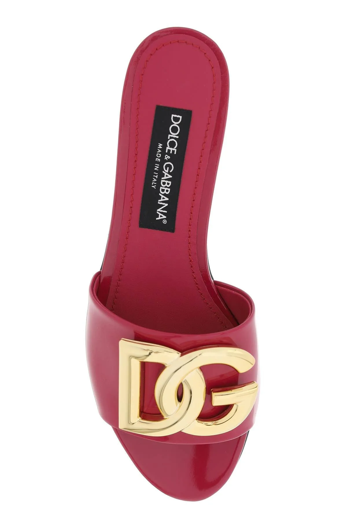 Dolce & gabbana patent leather slides