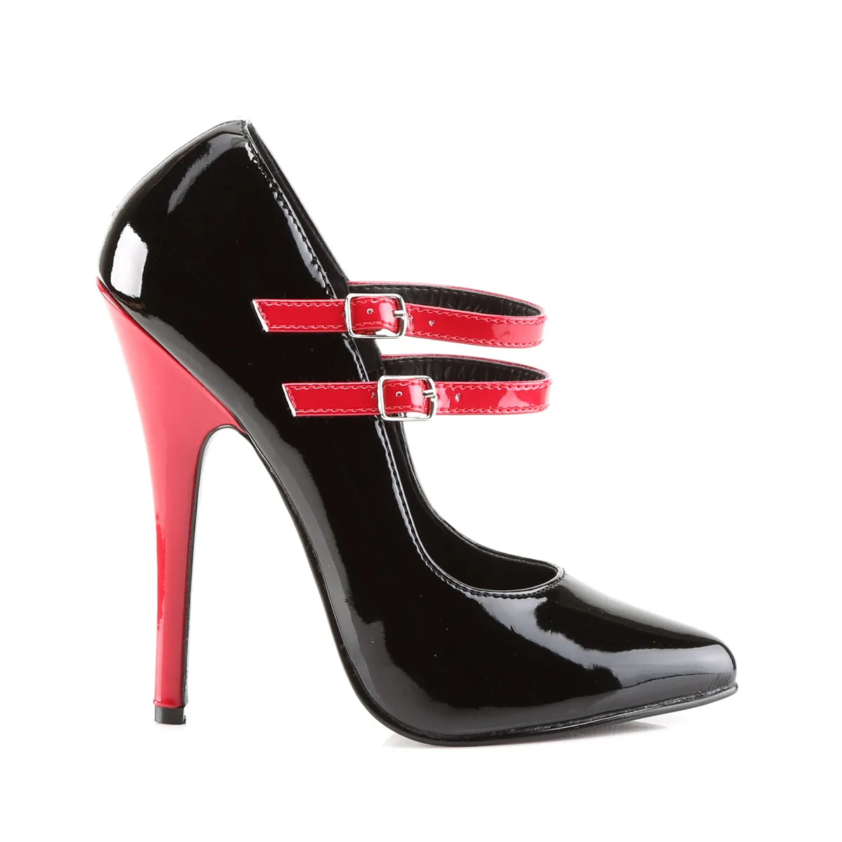 Double-strap Mary Jane Pump with 6-Inch Heel DOMINA-442