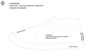 DOWNLOADABLE SNEAKER PATTERN TEMPLATE FOR MORGAN LASTS (PDF)