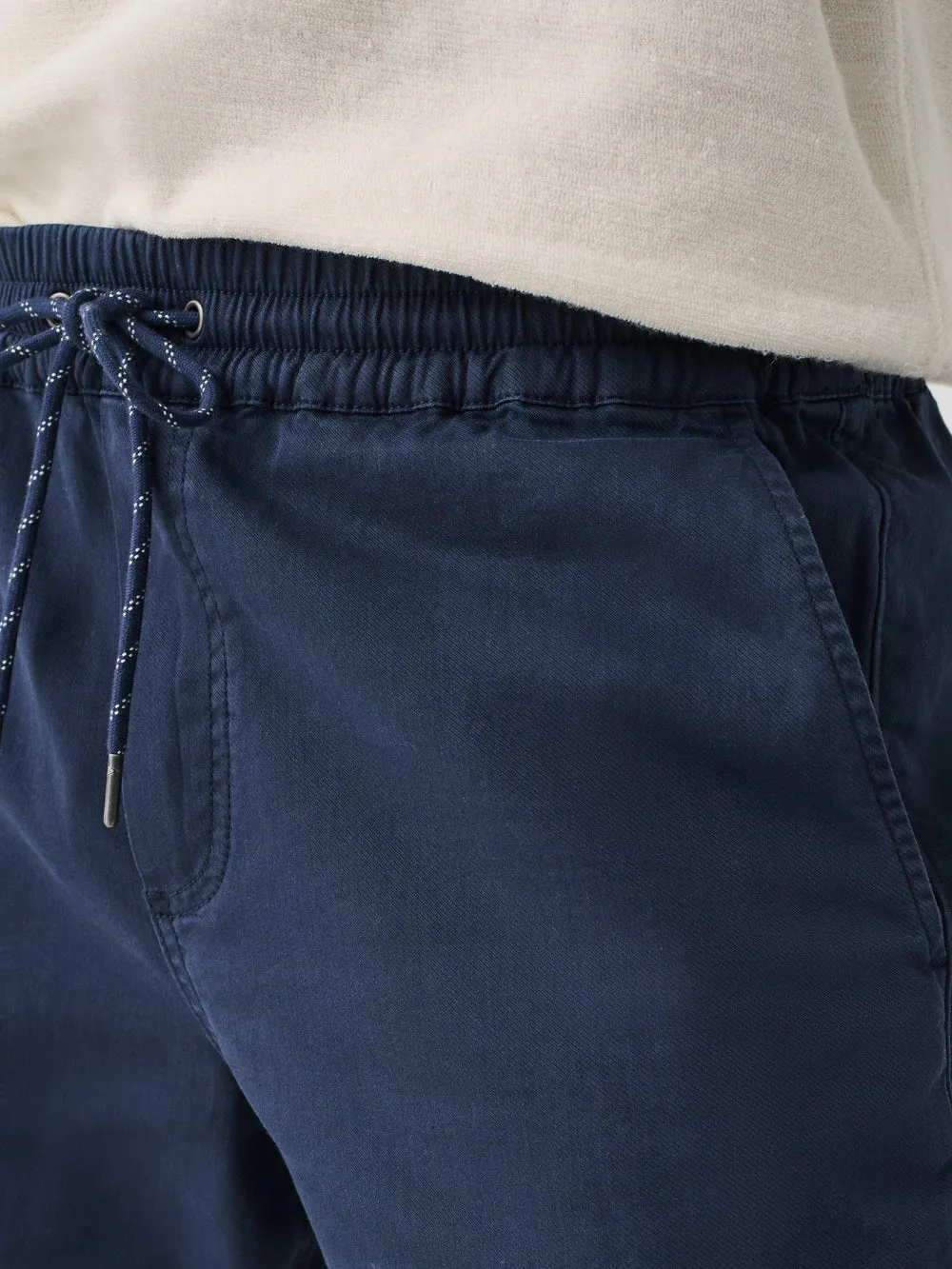 Essential Drawstring Short 6.5" Washed Navy