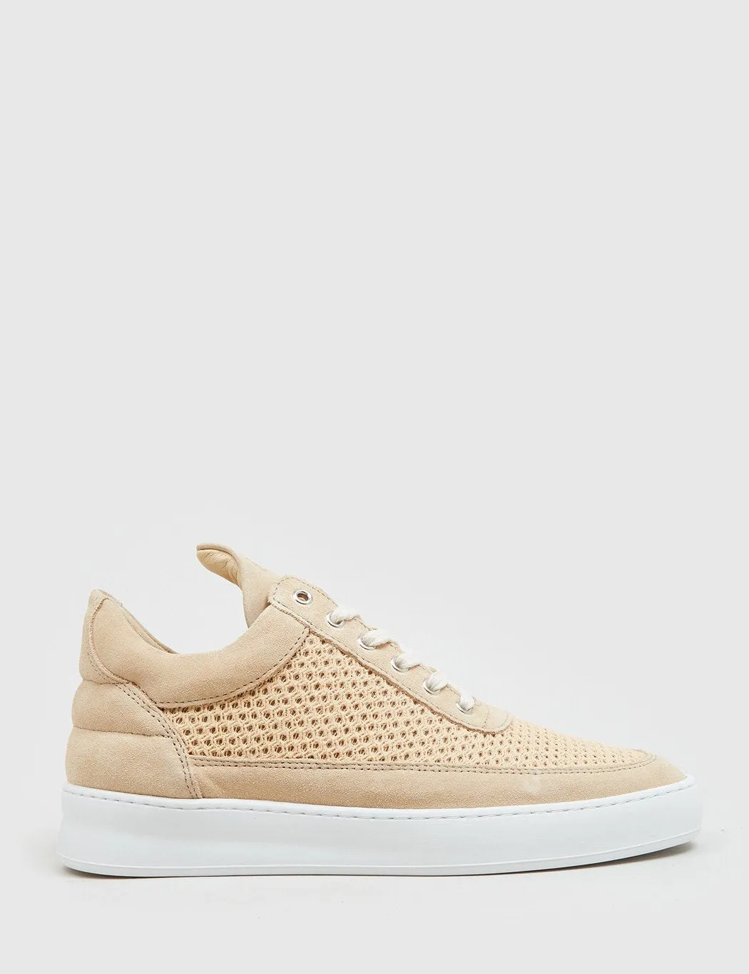 Filling Pieces Low Top Fundament (Suede) - Sand