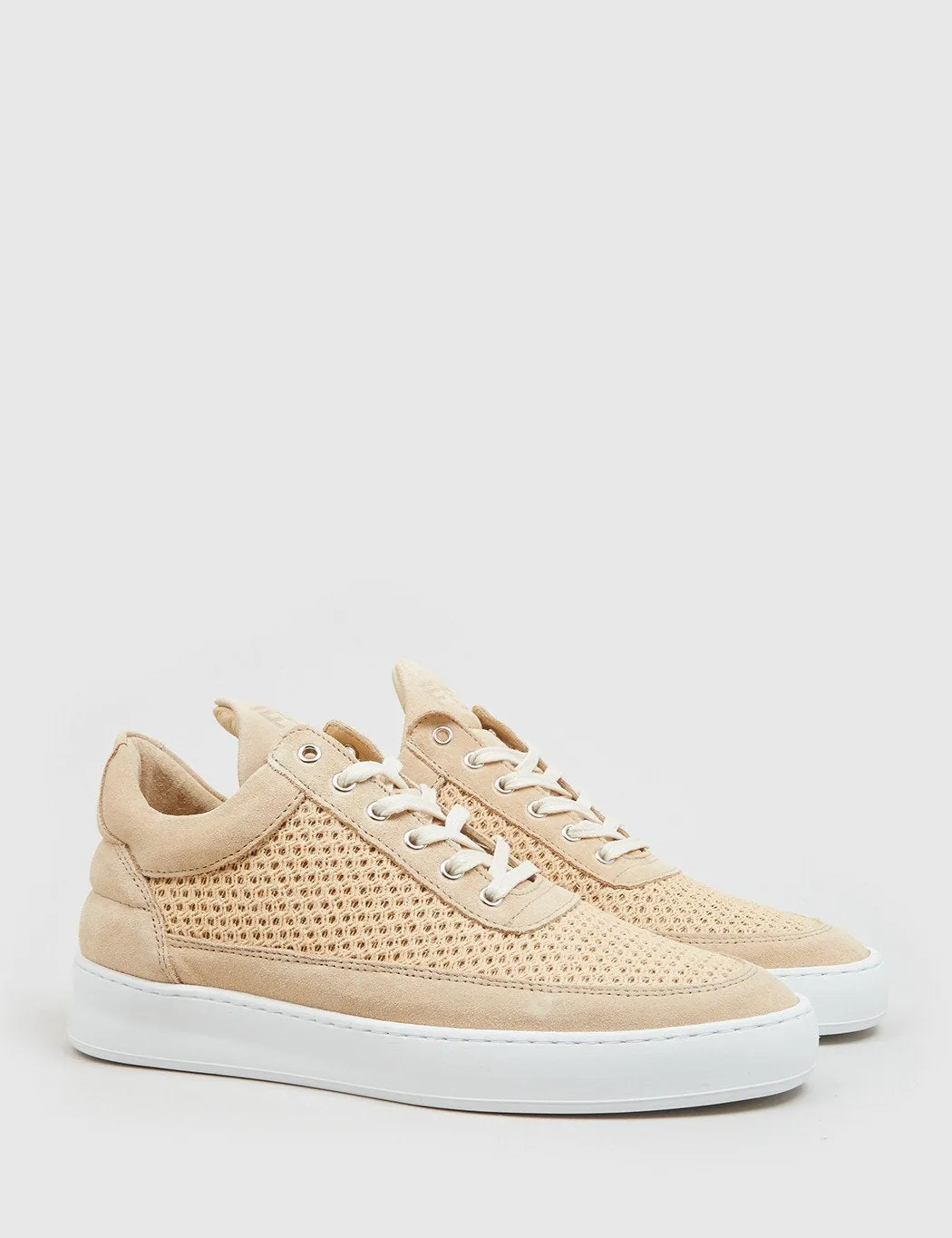 Filling Pieces Low Top Fundament (Suede) - Sand