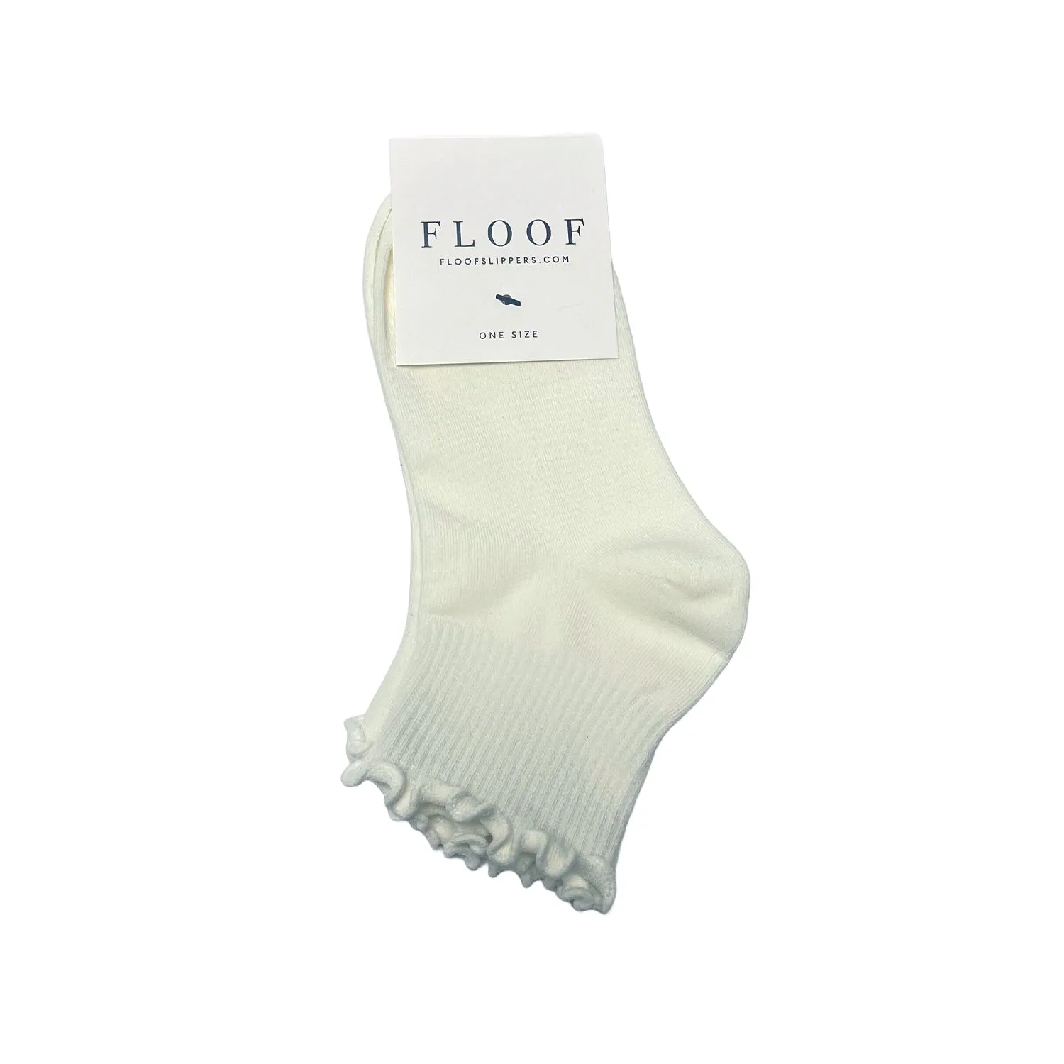 FLOOF Women's For The Frill 2.0 Sock in White