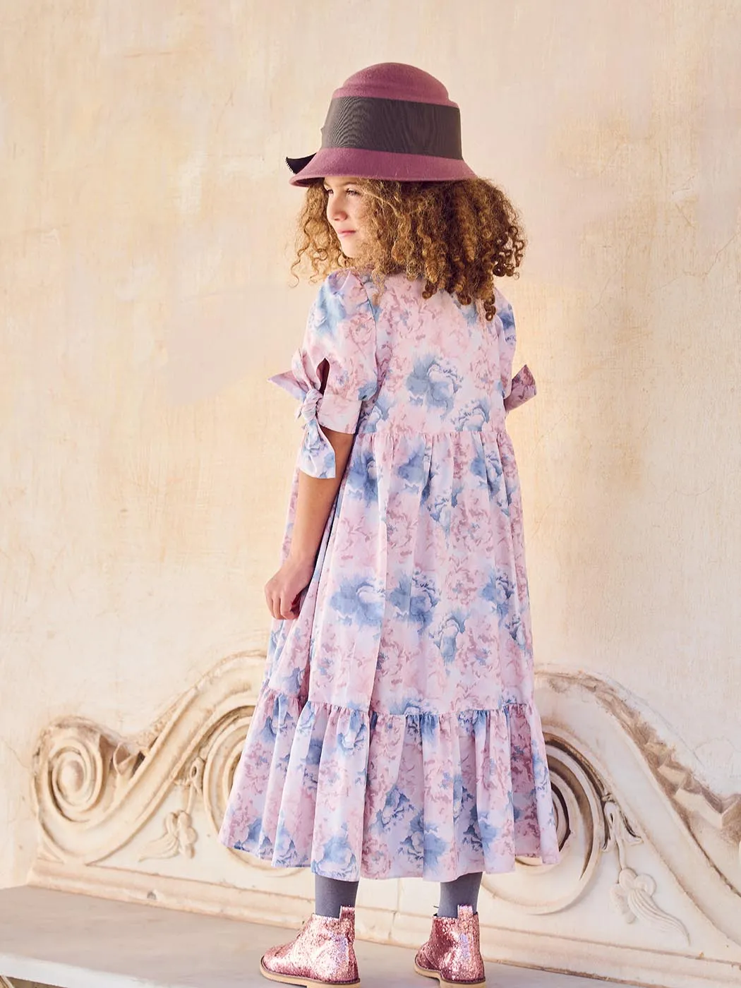 Floral Dress for girl -AVIANNA pink