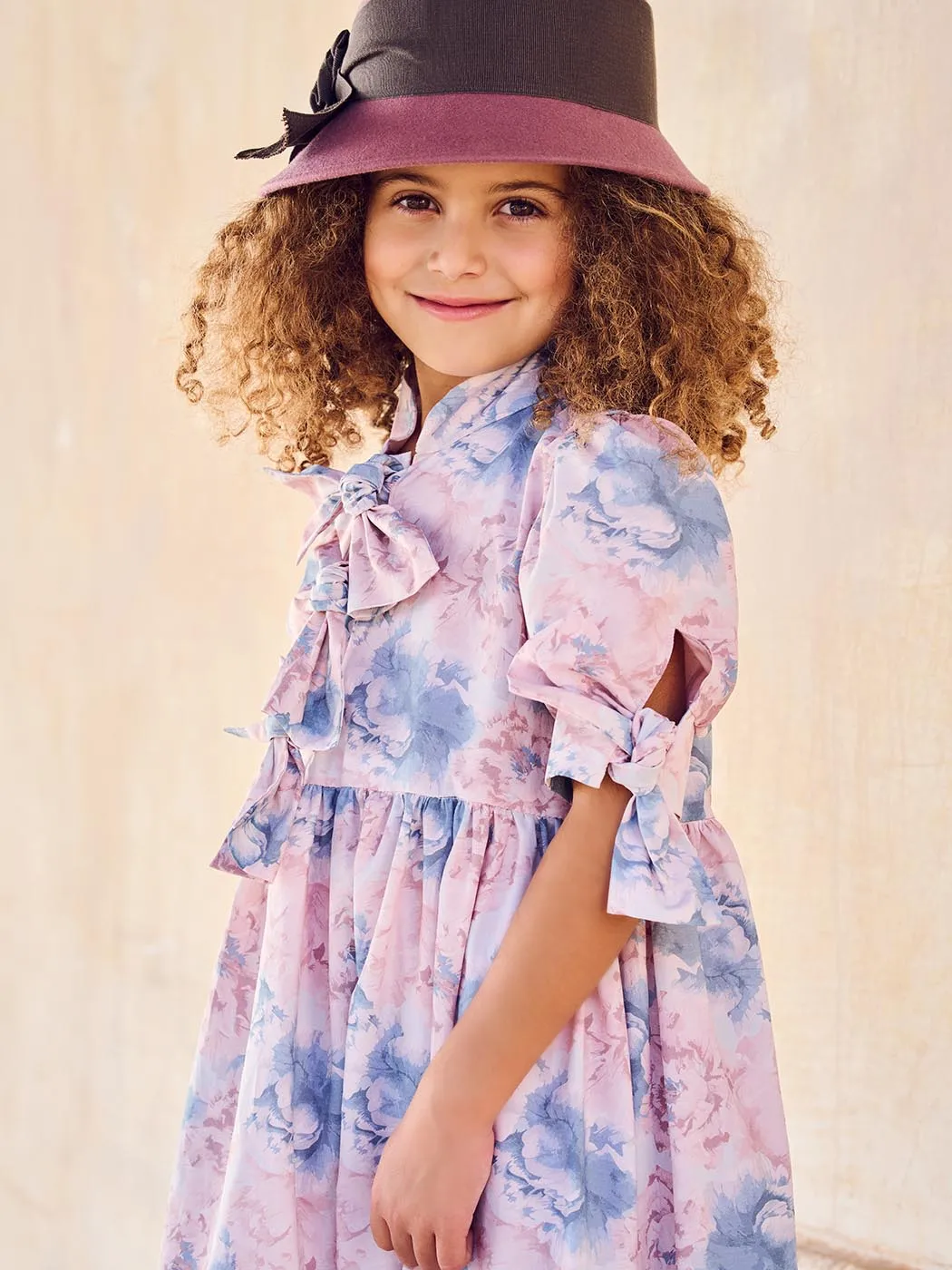 Floral Dress for girl -AVIANNA pink