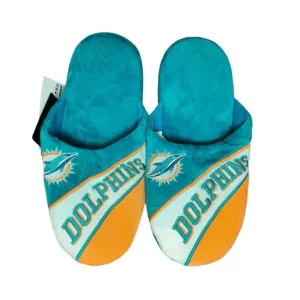 FOCO Men's NFL Miami Dolphins Action Curve Slippers