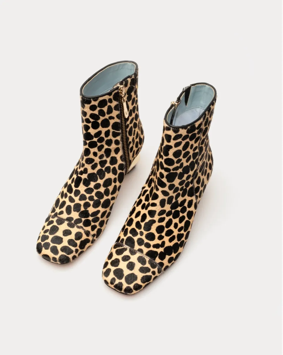 Frances Valentine Marnie Haircalf Bootie Cheetah