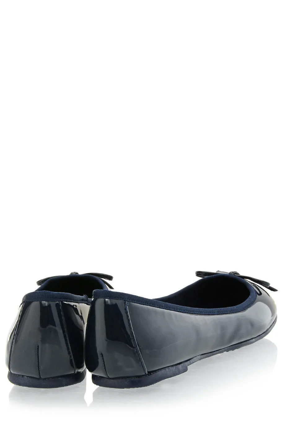 FRANCESCO MILANO ERMA Blue Patent Ballerinas