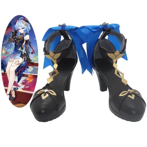 Genshin Impact Ganyu Twilight Blossom Cosplay Shoes